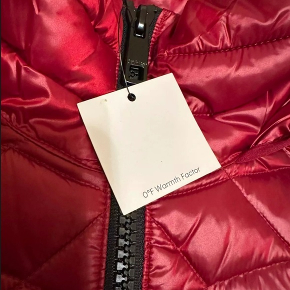 CK Calvin Klein Red Winter Parka Long Jacket Coat Down Blend Women’s Small $240 - Picture 6 of 9